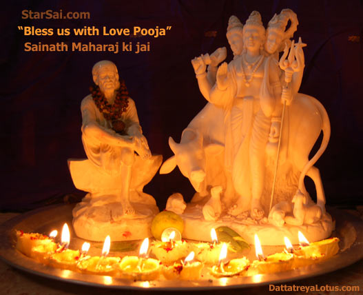 Bless us with Love pooja for Lord Dattatreya and Shirdi Sai baba